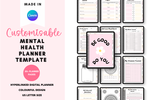 Download &nbsp;Canva Mental Health Digital Planner - Premium Resources