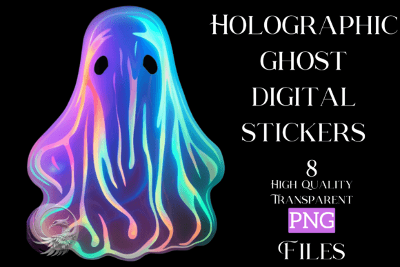 Download Holographic Ghost Digital Sticker - Digital Collection