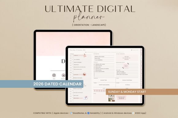 Download All-in-One Digital Planner, GoodNotes - Digital planner Collection